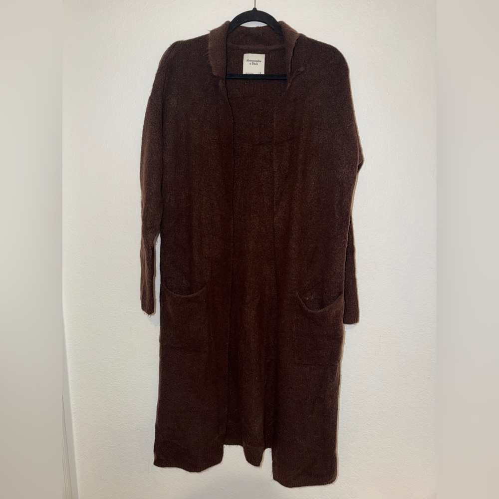 Abercrombie & Fitch Long Sleeve Brown cardigan